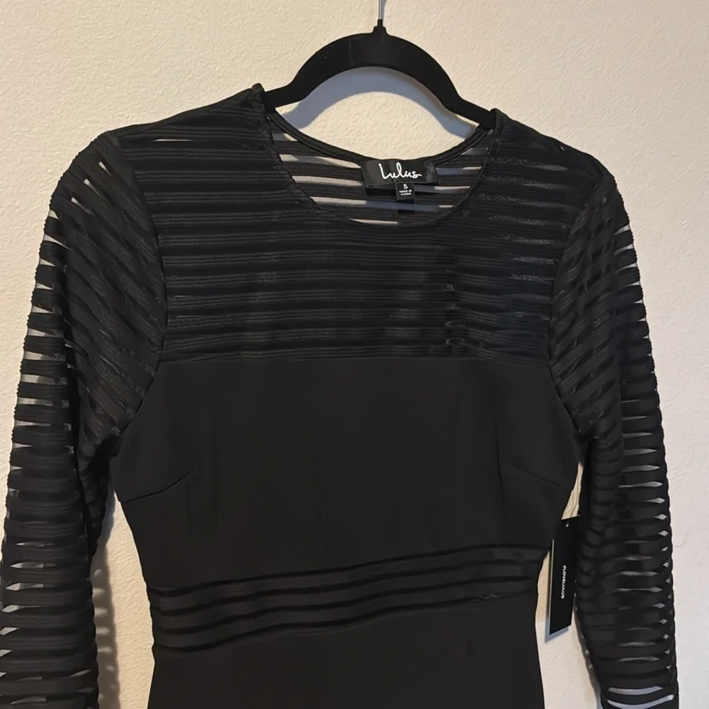 Lulu’s NWT Little Black Dress 3/4 Sleeve Women Small Classy Elegant Bachelorette
